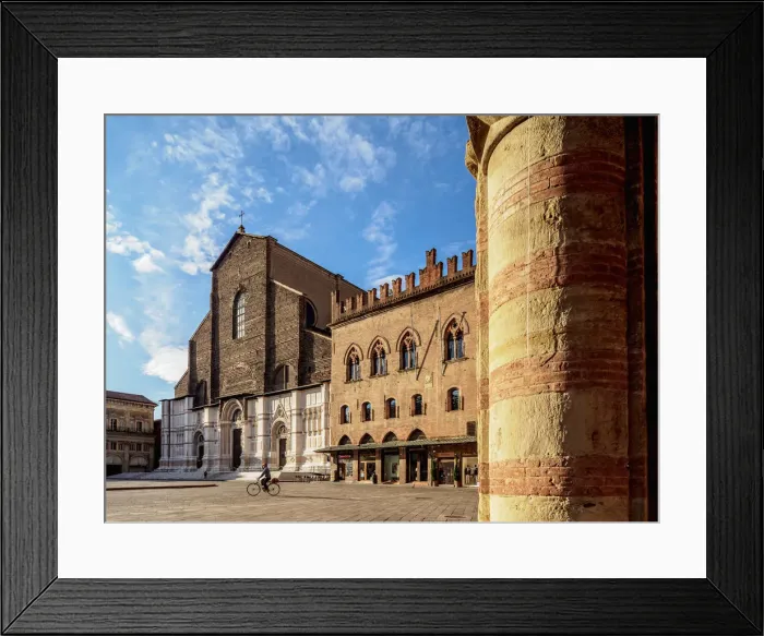 Framed Print : Basilica of San Petronio and Palazzo dei Notai, Piazza Maggiore, Bologna, Emilia-Romagna Framed Print : Basilica of San Petronio and Palazzo dei Notai, Piazza Maggiore, Bologna, Emilia-Romagna