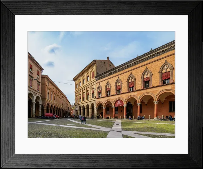 Framed Print : Piazza Santo Stefano, Bologna, Emilia-Romagna, Italy