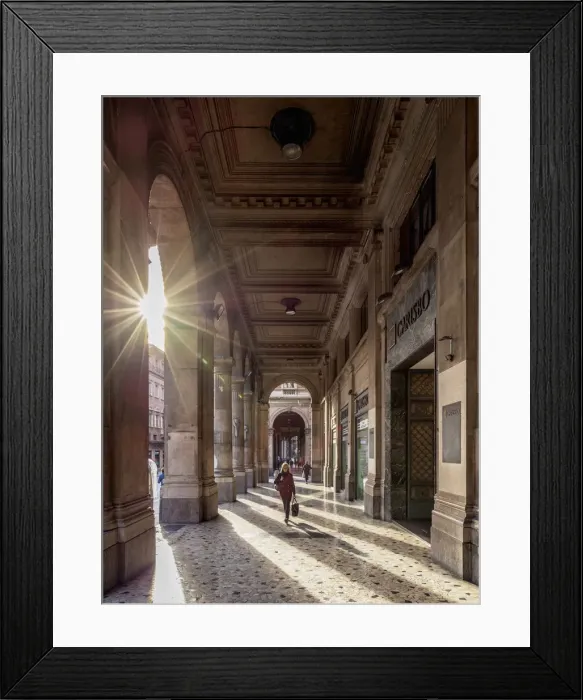 Framed Print : Passageway by the Via Rizzoli, Bologna, Emilia-Romagna, Italy Framed Print : Passageway by the Via Rizzoli, Bologna, Emilia-Romagna, Italy