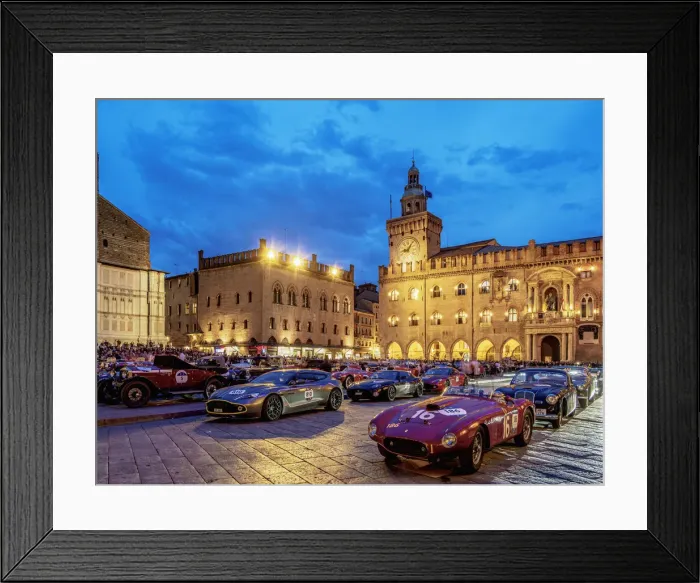 Framed Print : 1000 Miglia at Piazza Maggiore, Bologna, Emilia-Romagna, Italy Framed Print : 1000 Miglia at Piazza Maggiore, Bologna, Emilia-Romagna, Italy