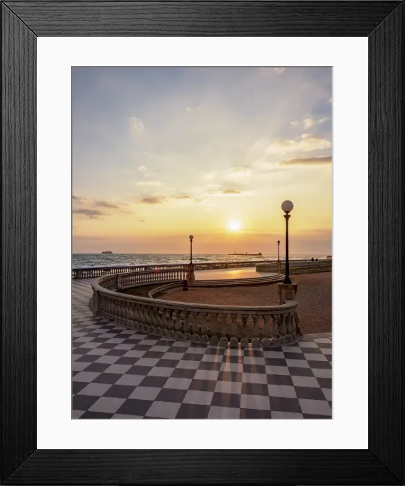 Framed Print : Terrazza Mascagni at sunset, Livorno, Tuscany, Italy Framed Print : Terrazza Mascagni at sunset, Livorno, Tuscany, Italy