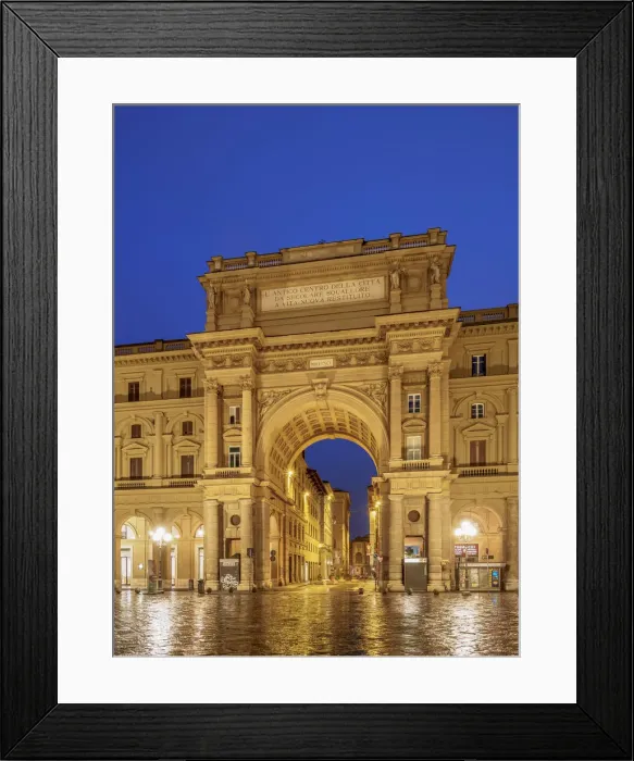 Framed Print : Arch over Via degli Strozzi at dawn, Piazza della Repubblica, Florence, Tuscany, Italy Framed Print : Arch over Via degli Strozzi at dawn, Piazza della Repubblica, Florence, Tuscany, Italy