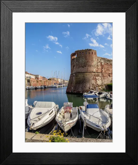 Framed Print : Fortezza Vecchia, Livorno, Tuscany, Italy