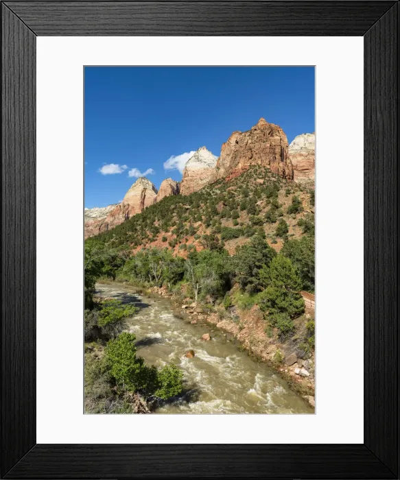 Framed Print : Virgin river running through Zion Canyon Zion National Park, Utah, USA Framed Print : Virgin river running through Zion Canyon Zion National Park, Utah, USA
