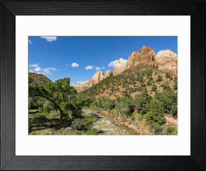 Framed Print : Virgin river running through Zion Canyon Zion National Park, Utah, USA Framed Print : Virgin river running through Zion Canyon Zion National Park, Utah, USA