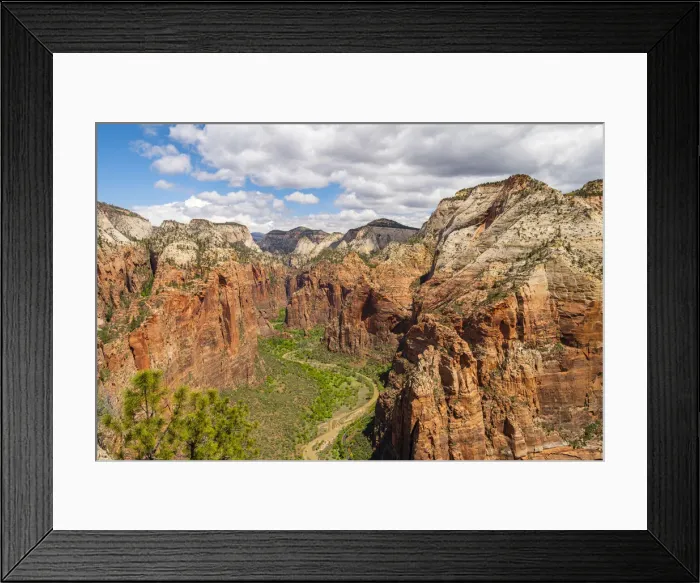 Framed Print : Zion Canyon from Angels landing Zion National Park, Utah, USA Framed Print : Zion Canyon from Angels landing Zion National Park, Utah, USA