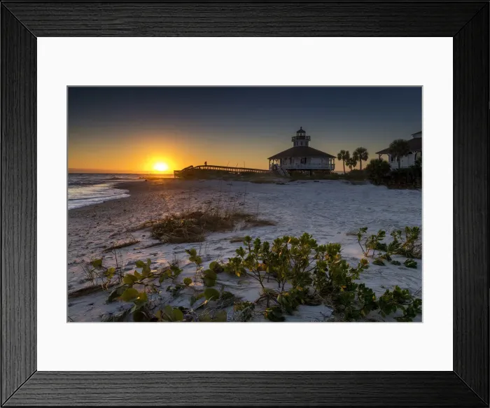 Framed Print : Port Boca Grande Lighthouse Museum at Sunset, Gasparilla Island, Florida, USA Framed Print : Port Boca Grande Lighthouse Museum at Sunset, Gasparilla Island, Florida, USA