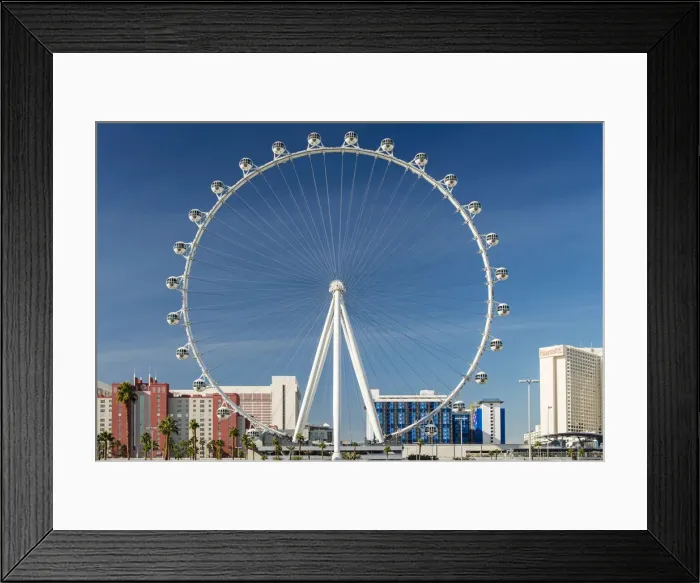 Framed Print : High Roller ferris wheel, Las Vegas, Nevada, USA