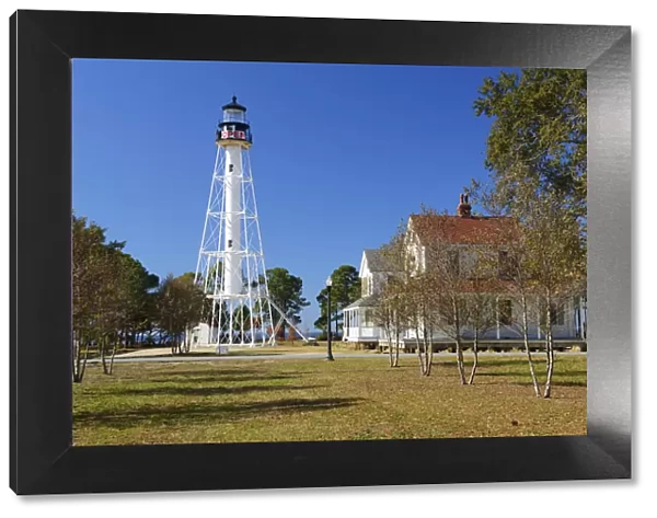 USA, Florida, Gulf County, Gulf of Mexico, Lighthouse in the town of Port St. Joe