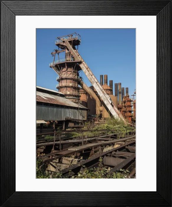 Framed Print : USA, Alabama, Birmingham, Sloss Furnaces, National Historic Site, steel mill Framed Print : USA, Alabama, Birmingham, Sloss Furnaces, National Historic Site, steel mill