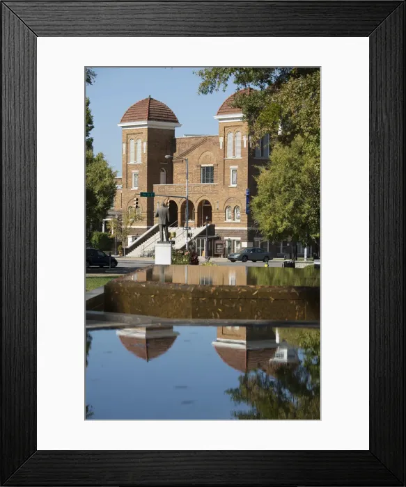 Framed Print : USA, Alabama, Birmingham, Kelly Ingram Park, 16th street Baptist church