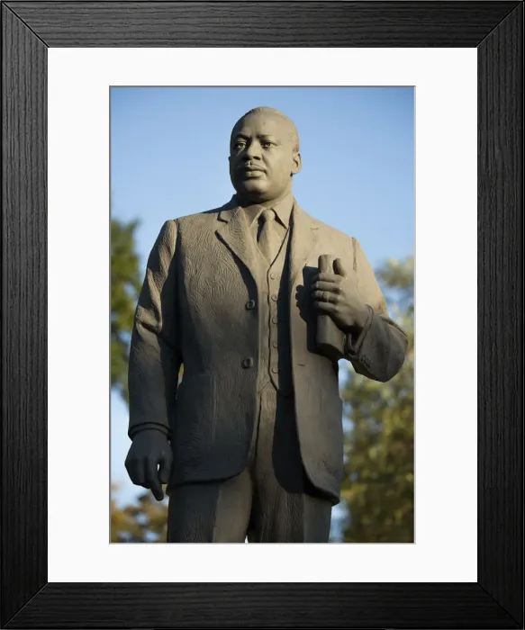 Framed Print : USA, Alabama, Birmingham, Kelly Ingram Park, Martin Luther King Jr. statue Framed Print : USA, Alabama, Birmingham, Kelly Ingram Park, Martin Luther King Jr. statue