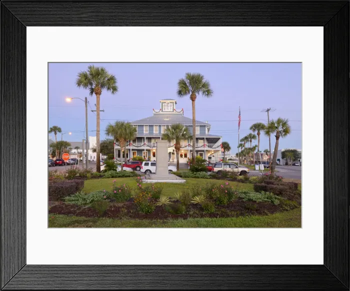 Framed Print : USA, Florida, Franklin County, Apalachicola, Gibson Inn Framed Print : USA, Florida, Franklin County, Apalachicola, Gibson Inn