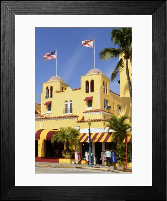 Framed Print : USA, Florida, Palm Beach County, Delray Beach, The Colony Hotel Framed Print : USA, Florida, Palm Beach County, Delray Beach, The Colony Hotel