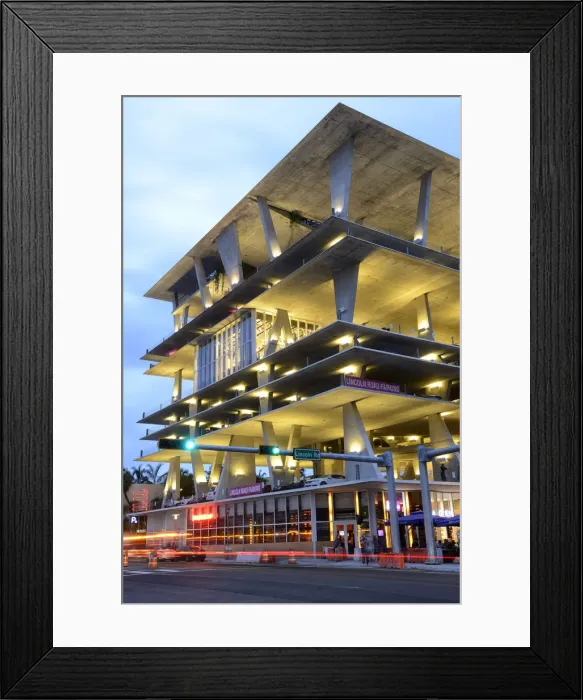Framed Print : USA, Florida, Dade County, Miami, Miami Beach, 1111 Lincoln Road, parking garage by Framed Print : USA, Florida, Dade County, Miami, Miami Beach, 1111 Lincoln Road, parking garage by