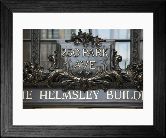 Framed Print : USA, New York, East Coast, Door panel on the Helmsley building Framed Print : USA, New York, East Coast, Door panel on the Helmsley building
