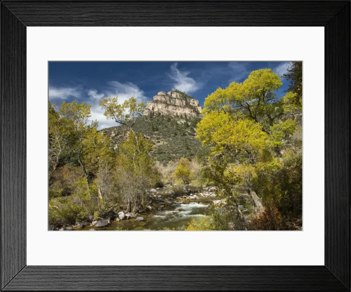 Framed Print : USA, Wyoming, Bighorn Mountains, mountains, Powder river canyon in autumn Framed Print : USA, Wyoming, Bighorn Mountains, mountains, Powder river canyon in autumn