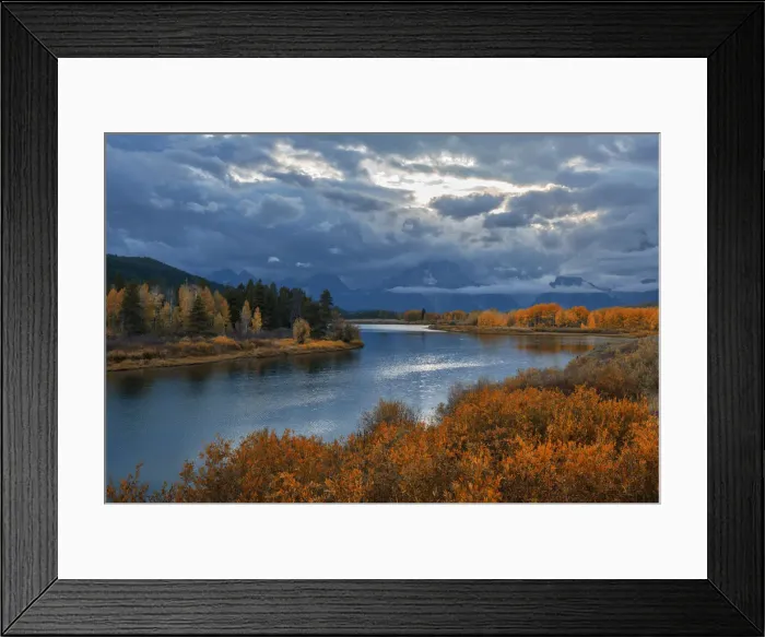 Framed Print : USA, Wyoming, Rockies, Rocky Mountains, Grand Teton, National Park, stormy fall landscape Framed Print : USA, Wyoming, Rockies, Rocky Mountains, Grand Teton, National Park, stormy fall landscape