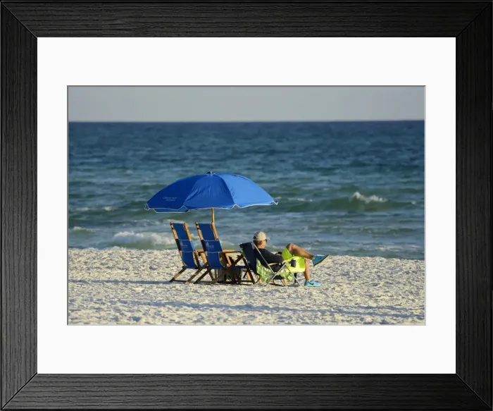 Framed Print : USA, Florida, Walton County, Gulf of Mexico, Seaside, relaxing in the sunset Framed Print : USA, Florida, Walton County, Gulf of Mexico, Seaside, relaxing in the sunset