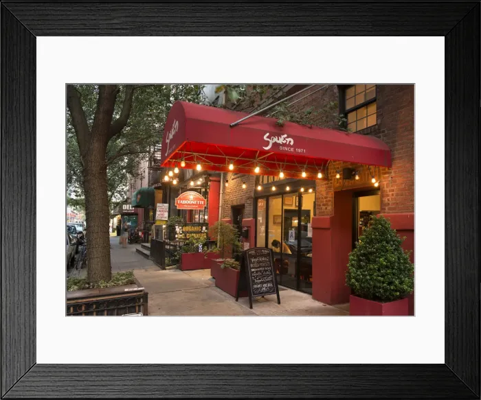 Framed Print : USA, New York, Manhattan, Souen restaurant at East Village Framed Print : USA, New York, Manhattan, Souen restaurant at East Village