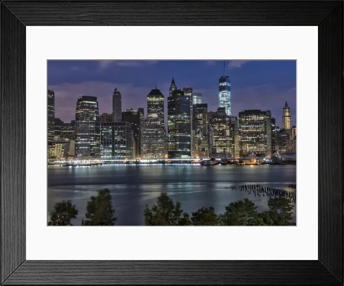 Framed Print : USA, New York, Brooklyn, Skyline of lower Manhattan seen from Brooklyn Heights Framed Print : USA, New York, Brooklyn, Skyline of lower Manhattan seen from Brooklyn Heights