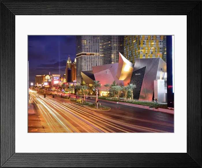 Framed Print : USA, Nevada, Las Vegas, The Las Vegas Strip at night near the city center development Framed Print : USA, Nevada, Las Vegas, The Las Vegas Strip at night near the city center development