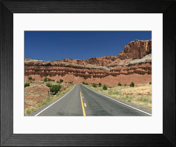 Framed Print : Highway 24, Capitol Reef National Park, Colorado Plateau, Utah, USA Framed Print : Highway 24, Capitol Reef National Park, Colorado Plateau, Utah, USA