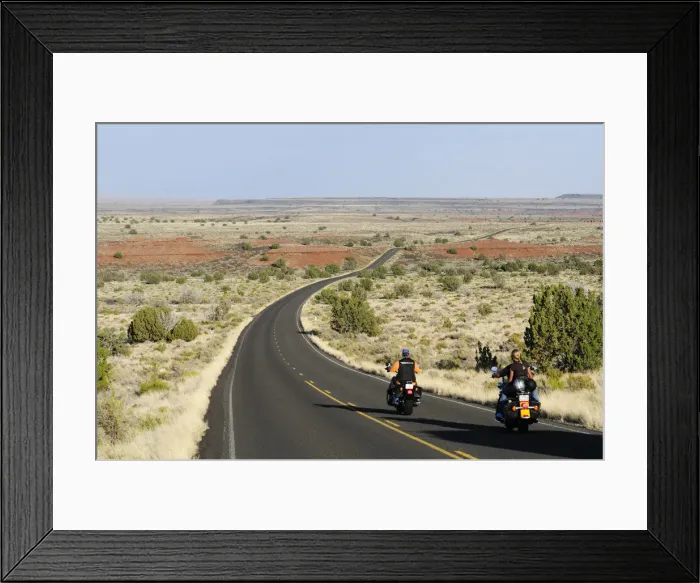 Framed Print : People riding bikes near Flagstaff, Arizona, USA MR Framed Print : People riding bikes near Flagstaff, Arizona, USA MR