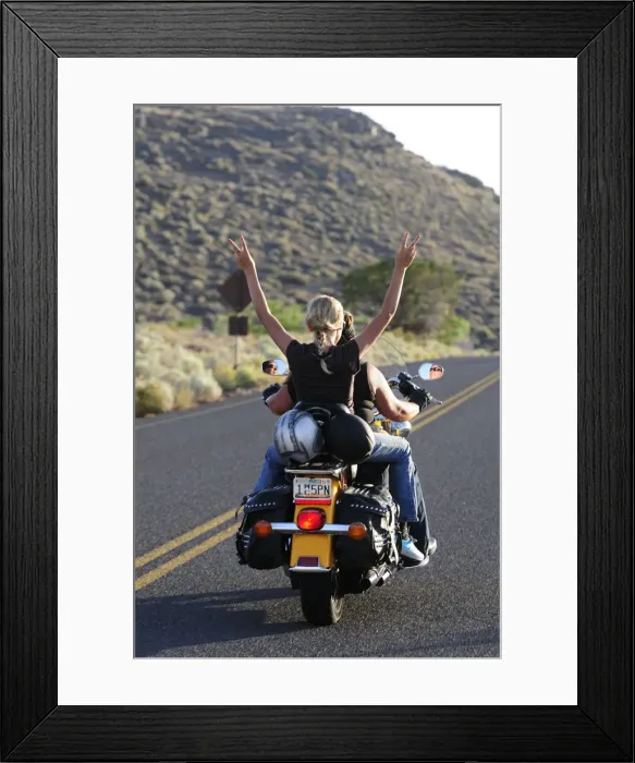Framed Print : Riding Motor bike, Flagstaff, Arizona, USA MR Framed Print : Riding Motor bike, Flagstaff, Arizona, USA MR