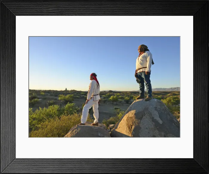 Framed Print : Tow Apache Indians, Apache Spirit Ranch Resort, Tombstone, Arizona, USA MR Framed Print : Tow Apache Indians, Apache Spirit Ranch Resort, Tombstone, Arizona, USA MR