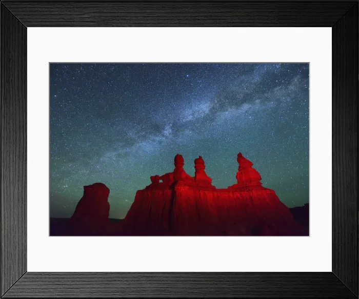 Framed Print : Goblin Valley State Park, night sky, Colorado Plateau, Utah, USA Framed Print : Goblin Valley State Park, night sky, Colorado Plateau, Utah, USA