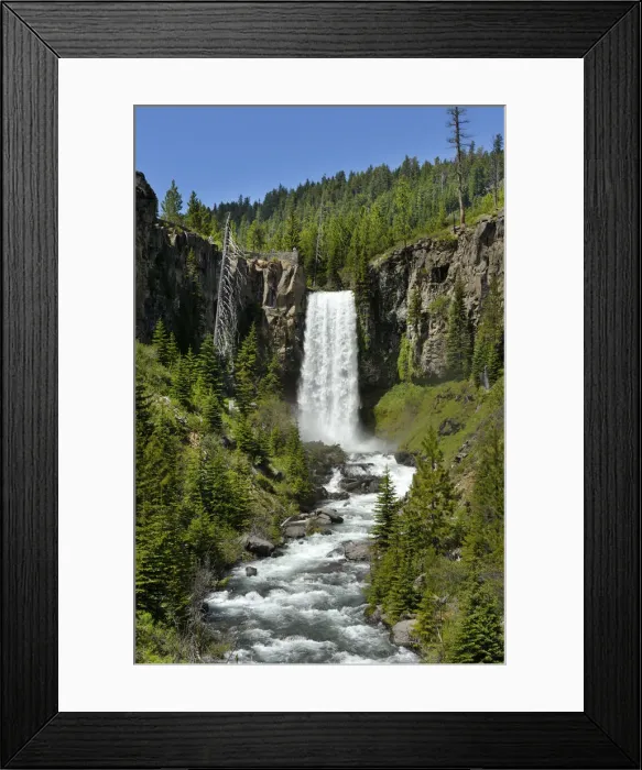 Framed Print : Tumalo Falls of Tumalo Creek, Deschutes County, near city of Bend, Central Oregon, USA Framed Print : Tumalo Falls of Tumalo Creek, Deschutes County, near city of Bend, Central Oregon, USA