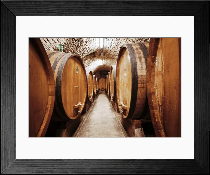 Framed Print : Chianti Wine Barrels in cellar, Tuscany, Italy Framed Print : Chianti Wine Barrels in cellar, Tuscany, Italy