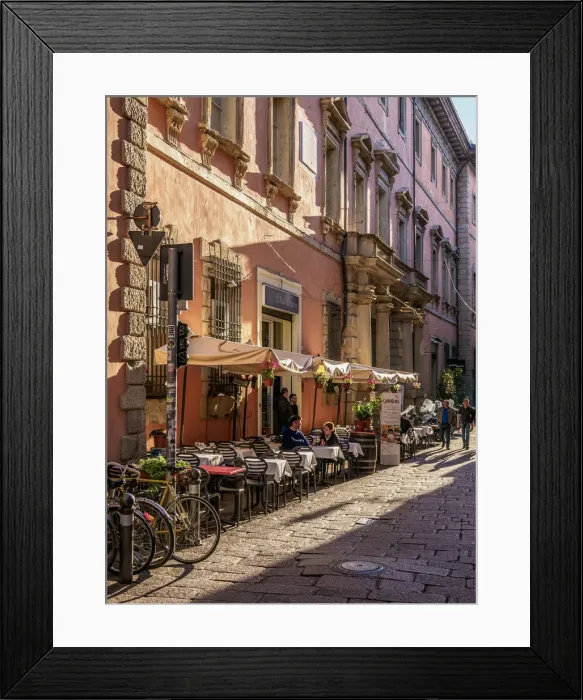 Framed Print : Via Clavature, Bologna, Emilia-Romagna, Italy Framed Print : Via Clavature, Bologna, Emilia-Romagna, Italy