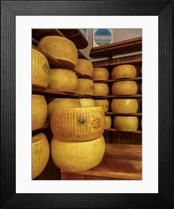 Framed Print : Parmigiano Reggiano, Parmesan cheese, Bologna, Emilia-Romagna, Italy Framed Print : Parmigiano Reggiano, Parmesan cheese, Bologna, Emilia-Romagna, Italy