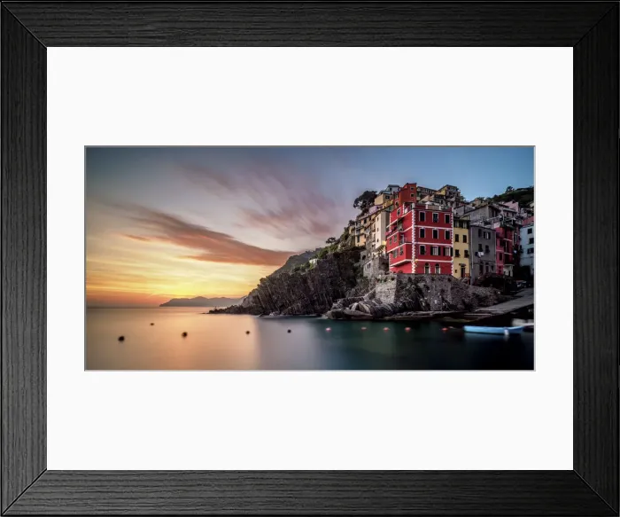 Framed Print : Riomaggiore Village at sunset, Cinque Terre, UNESCO World Heritage Site, Liguria, Italy Framed Print : Riomaggiore Village at sunset, Cinque Terre, UNESCO World Heritage Site, Liguria, Italy