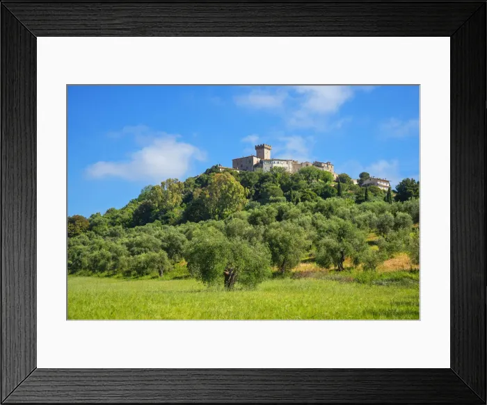 Framed Print : View at Capalbio, Grosseto, Maremma, Tuscany, Italy Framed Print : View at Capalbio, Grosseto, Maremma, Tuscany, Italy
