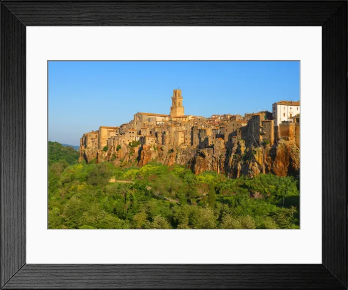 Framed Print : View at Pitigliano, Grosseto, Maremma, Tuscany, Italy Framed Print : View at Pitigliano, Grosseto, Maremma, Tuscany, Italy