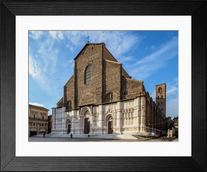 Framed Print : Basilica of San Petronio, Piazza Maggiore, Bologna, Emilia-Romagna, Italy Framed Print : Basilica of San Petronio, Piazza Maggiore, Bologna, Emilia-Romagna, Italy