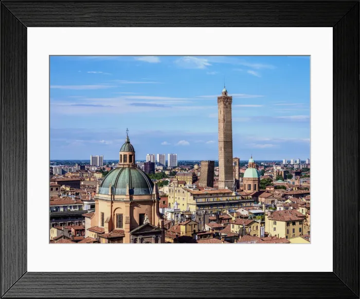 Framed Print : View towards Santuario di Santa Maria della Vita and Asinelli Tower, Bologna Framed Print : View towards Santuario di Santa Maria della Vita and Asinelli Tower, Bologna