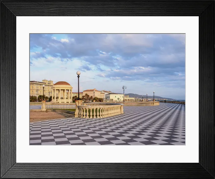 Framed Print : Terrazza Mascagni at sunset, Livorno, Tuscany, Italy Framed Print : Terrazza Mascagni at sunset, Livorno, Tuscany, Italy