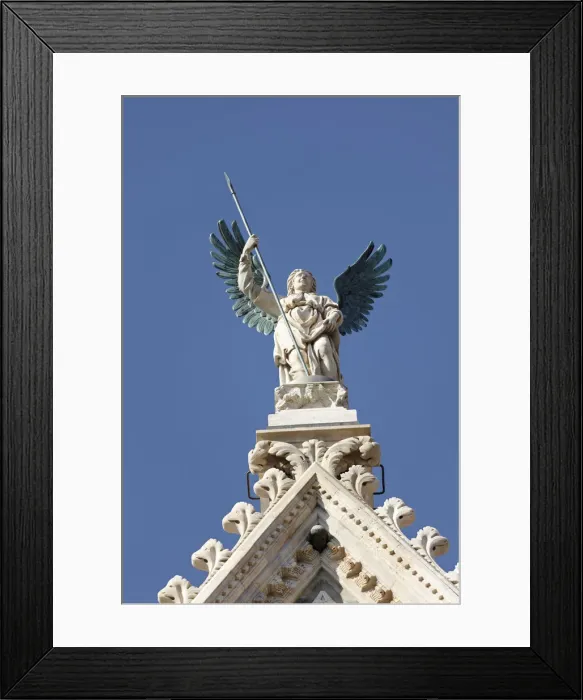 Framed Print : Italy, Tuscany, Siena, UNESCO World Heritage Site, Cathedral of Santa Maria Assunta