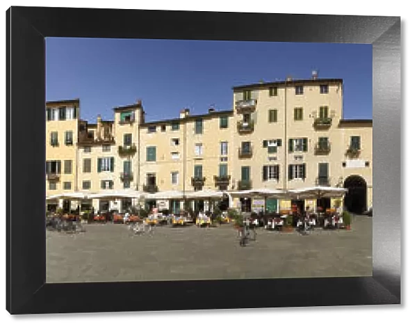 Piazza del Anfiteatro Square, Piazza Mercato Square, Amphitheatre, Lucca, Tuscany