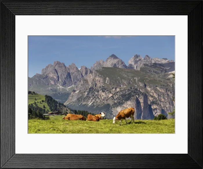 Framed Print : Italy, Trentino-Alto Adige, Alto Adige, Sudtirol, Alps, Dolomites, Sellaronda