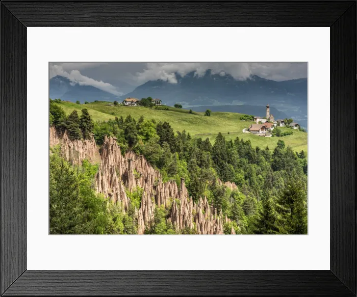 Framed Print : Earth pyramids, Renon - Ritten, Trentino Alto Adige - South Tyrol, Italy Framed Print : Earth pyramids, Renon - Ritten, Trentino Alto Adige - South Tyrol, Italy
