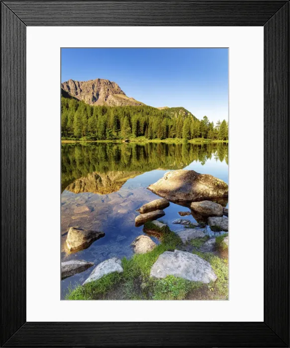 Framed Print : Italy, Trentino-Alto Adige, Alps, Trento district, Val di Fassa, Passo San Framed Print : Italy, Trentino-Alto Adige, Alps, Trento district, Val di Fassa, Passo San