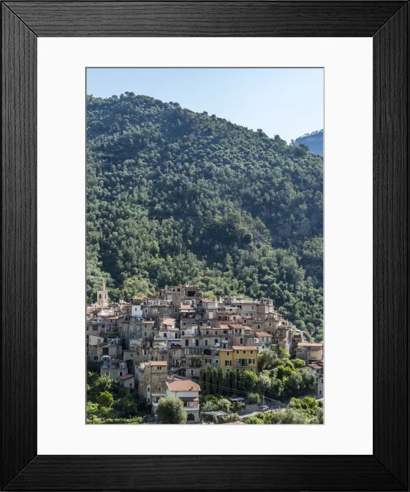 Framed Print : Europe, Italy, Liguria. Airole. A view of the little Ligurian town Framed Print : Europe, Italy, Liguria. Airole. A view of the little Ligurian town