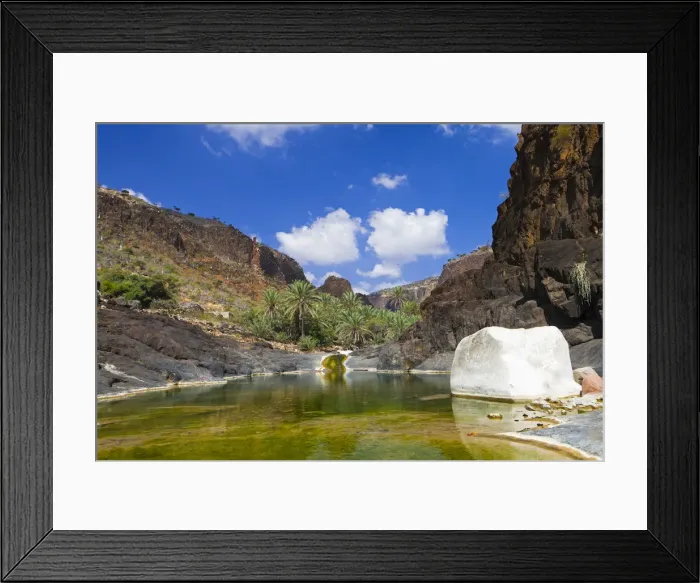 Framed Print : Yemen, Socotra, Wadi Dirrharr