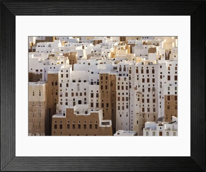 Framed Print : Yemen, Hadhramaut, Shibam. The mud-built skyscrapers of Shibam, often referred to Framed Print : Yemen, Hadhramaut, Shibam. The mud-built skyscrapers of Shibam, often referred to