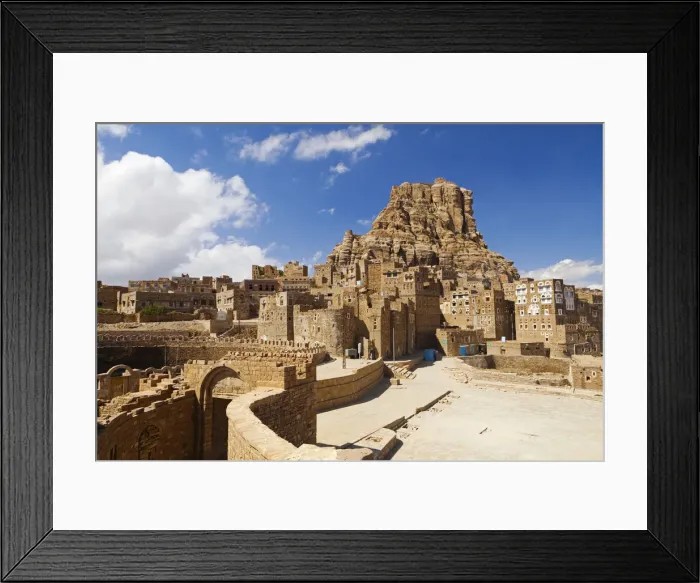 Framed Print : Yemen, Sana a Province, Thula. The Old City Framed Print : Yemen, Sana a Province, Thula. The Old City